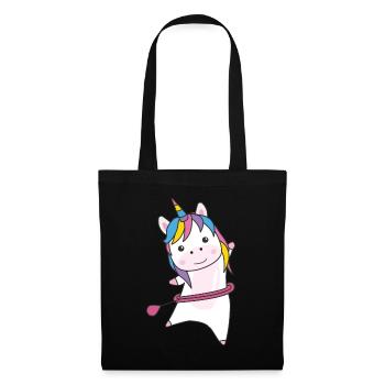Unicorn the hullern smart hoop sport unicorns - Tote Bag - black - Front
