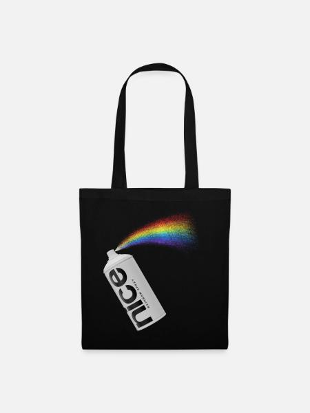 nice - The tangy rainbow spray - Tote Bag - black