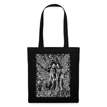 Fairycore Aesthetics Skeleton Fairy Goth Grunge G - Tote Bag - black - Front
