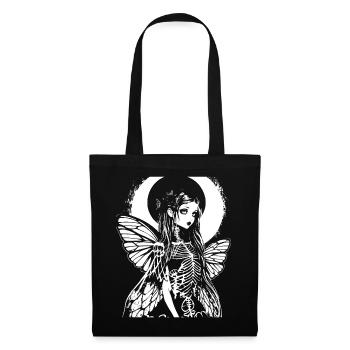 Fairycore Aesthetics Skeleton Fairy Goth Grunge G - Tote Bag - black - Front
