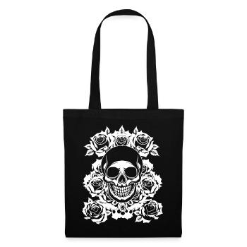 Horror Skull Skull Art Skull Gothic Heavy Metal - Tote Bag - black - Front