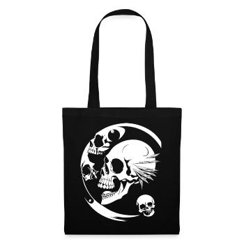 Horreur Crâne Crâne Art Crâne Gothique Heavy Metal - Sac en tissu - noir - Devant