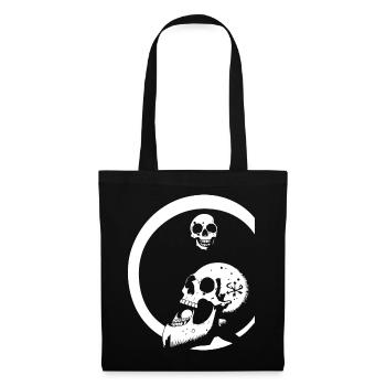 Horreur Crâne Crâne Art Crâne Gothique Heavy Metal - Sac en tissu - noir - Devant