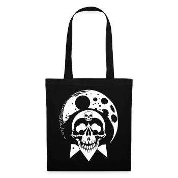 Horror Skull Skull Art Skull Gothic Heavy Metal - Tote Bag - black - Front