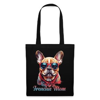 Frenchie Maman - Sac en tissu - noir - Devant