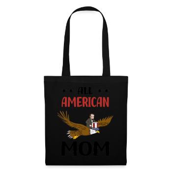 USA Flagge | Patriot Patriotismus Amerika Geschenk - Stoffbeutel - Schwarz - Vorne