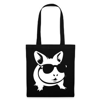 Funny Guinea Pig with Sunglasses Guinea Pigs - Tote Bag - black - Front