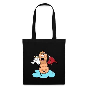 Celestial Peanut Angel Little Devil Cloud Nut - Tote Bag - black - Front