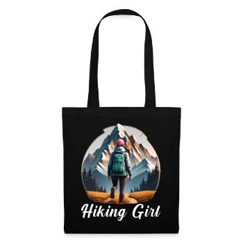 Fille errante - Sac en tissu - noir - Devant