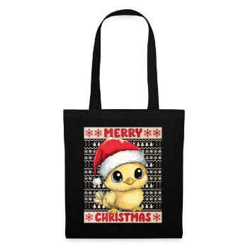Chicken Chick Ugly Christmas Christmas Xmas Cute - Tote Bag - black - Front
