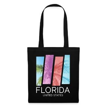 Florida USA Miami America Summer Palm Trees Beach - Tote Bag - black - Front