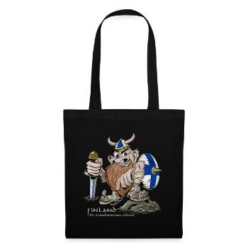 FINLANDE VIKING T-shirts, textiles et idées cadeaux - Sac en tissu - noir - Devant
