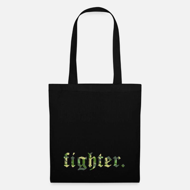 FischerS fighter. camuflage classic - Stoffbeutel - Schwarz