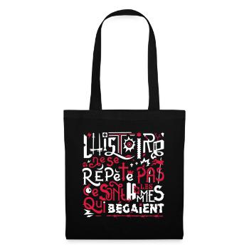 Omnis Repetita - Sac en tissu - noir - Devant
