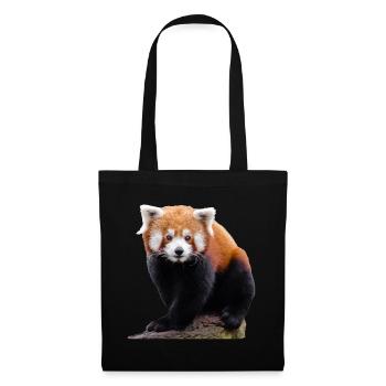 Sweet little red panda and cute cat bear - Tote Bag - black - Front