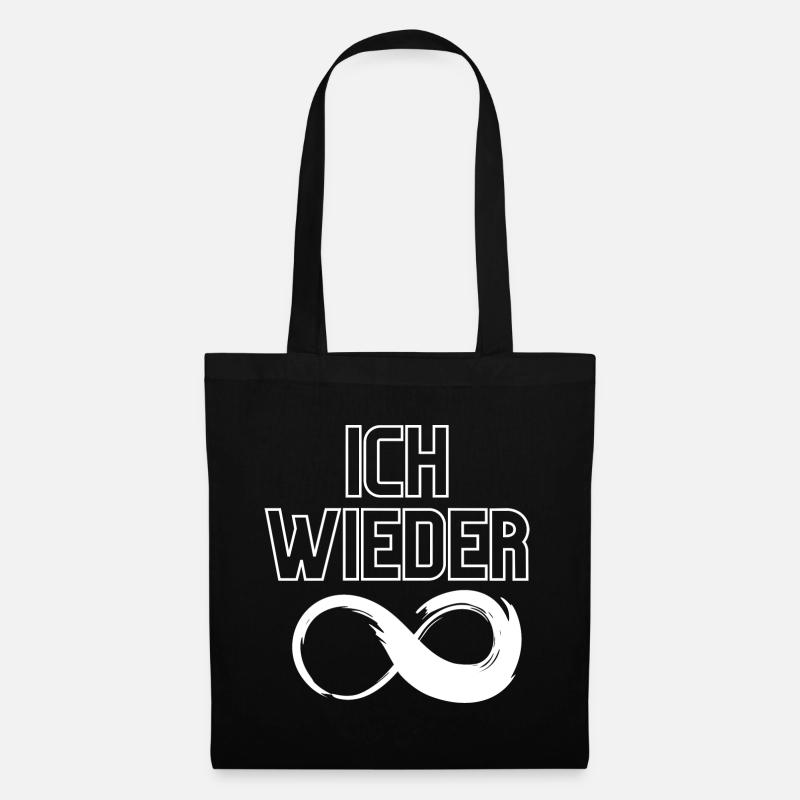 ICH WIEDER - Du schon wieder - Wer ich? - Stoffbeutel - Schwarz