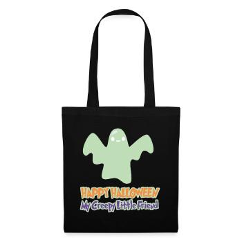 Happy Halloween My Creepy Little Friend Kids Tee - Tote Bag - black - Front