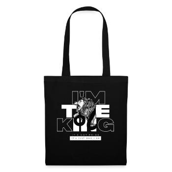 Je suis le roi lion - Déclaration - Sac en tissu - noir - Devant