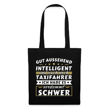 Gut aussehend intelligent - Taxifahrer Edition - Stoffbeutel - Schwarz - Vorne