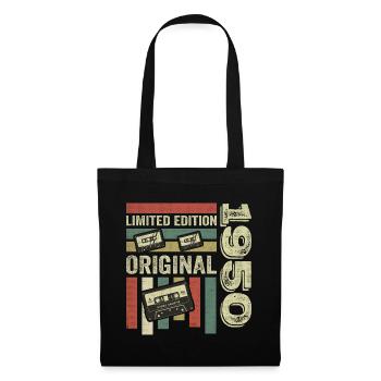 Vintage des années 1950 - citation d’anniversaire rétro des années 1950 - Sac en tissu - noir - Devant