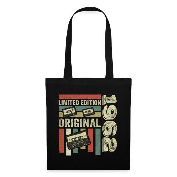 Vintage 1962 - Retro Geburtstagsspruch 1962 - Stoffbeutel - Schwarz - Vorne