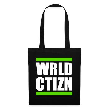 world citizen - Wrld ctizn - Sac en tissu - noir - Devant