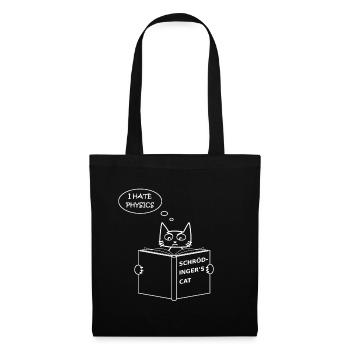 Le chat de Schrödinger - Sac en tissu - noir - Devant