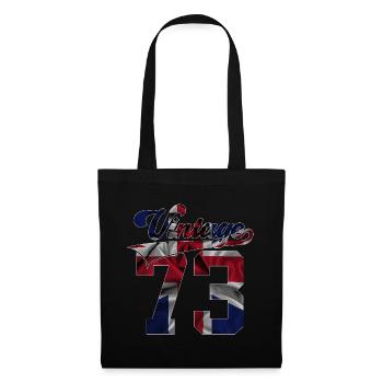 52ÈME ANNIVERSAIRE ROYAUME-UNI MILLÉSIME 1973 - Sac en tissu - noir - Devant