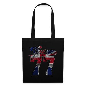 49E ANNIVERSAIRE UK MILLÉSIME 1977 - Sac en tissu - noir - Devant