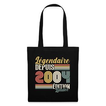 Légendaire Depuis 2004 - Sac en tissu - noir - Devant