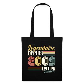 Légendaire Depuis 2009 - Sac en tissu - noir - Devant