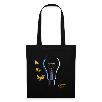 98 - Be the light - Sac en tissu - noir - Devant