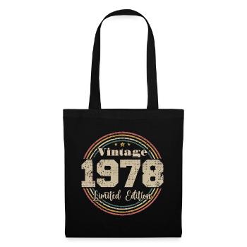 1978 Retro Vintage Birthday Born In - 1978 - Tote Bag - black - Front
