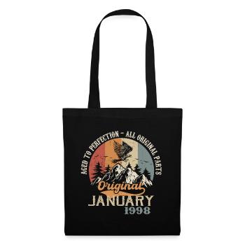 26 ans de génialité depuis janvier 1998 - Sac en tissu - noir - Devant