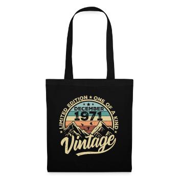 Original Décembre 1971 - Cadeau d’anniversaire 54 - Sac en tissu - noir - Devant