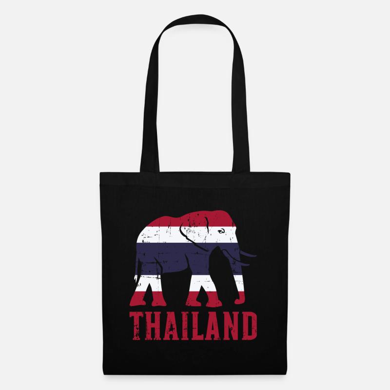 Thailand - Stoffbeutel - Schwarz