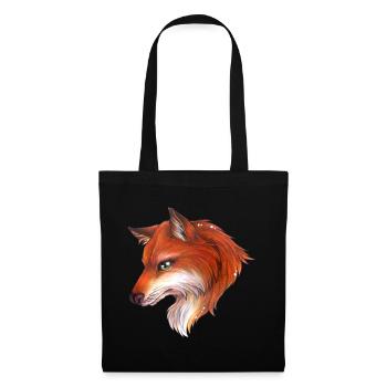 Fuchs Profil Tolles Motiv für Naturliebhaber - Stoffbeutel - Schwarz - Vorne