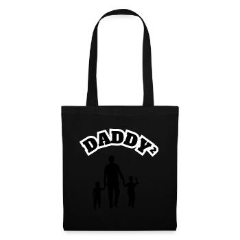 Fier Père Enfant Garçon Noir - Sac en tissu - noir - Devant