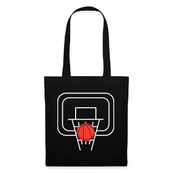 Basketball hoop with the ball - Tote Bag - black - Front