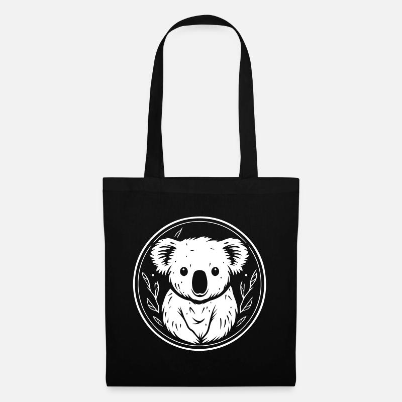 Koala - Stoffbeutel - Schwarz