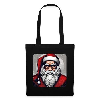 Evil grim Santa Claus - Tote Bag - black - Front