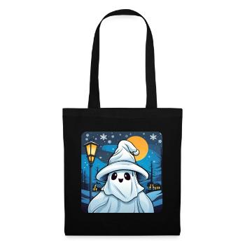 Mignon petit croque-mitaine - Sac en tissu - noir - Devant