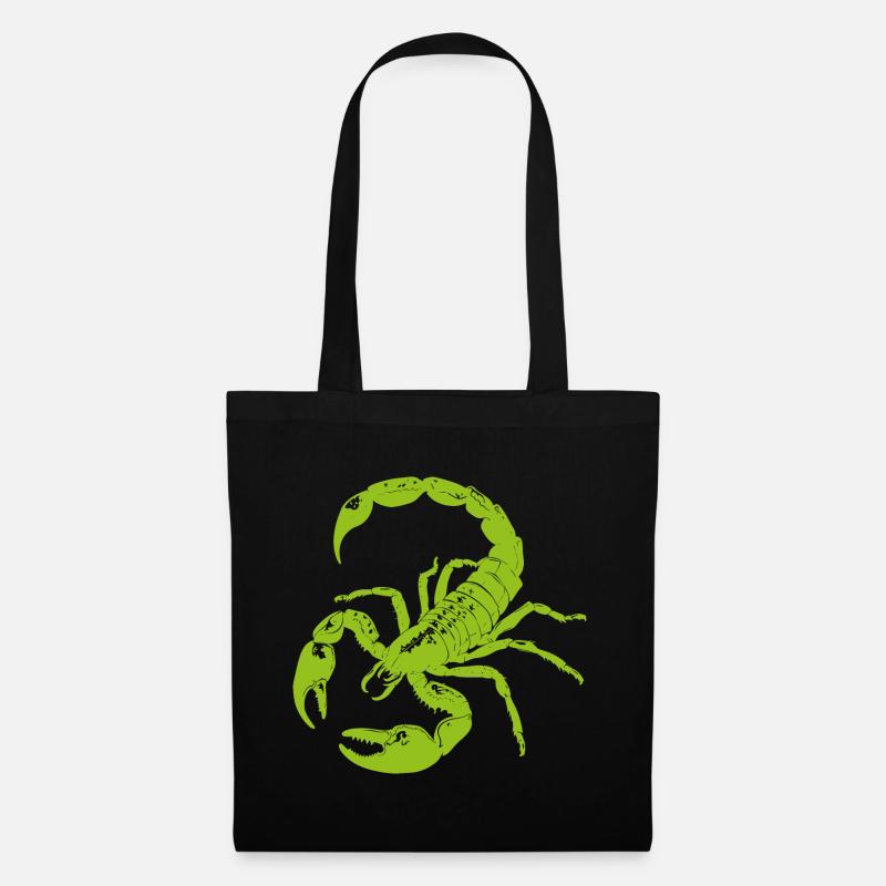 Skorpion, tier, geschenk - Stoffbeutel - Schwarz