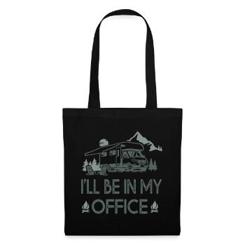 camper car i ll be in my office sarcasm gift - Tote Bag - black - Front
