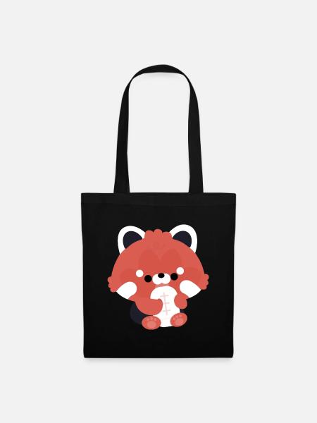 Kleinkind Roter Panda - Stoffbeutel - Schwarz