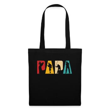 Golfer Golf Retro Golfer Dad Dad Father - Tote Bag - black - Front