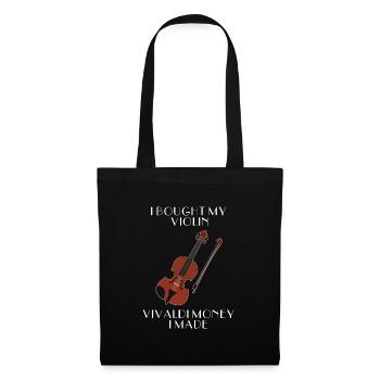 Violin violin - Tote Bag - black - Front
