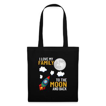 famille - Sac en tissu - noir - Devant