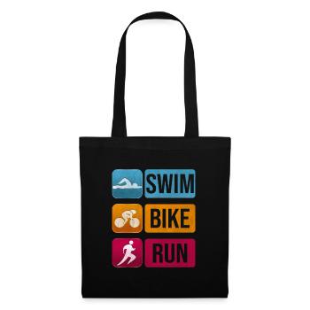 Triathlon - Sac en tissu - noir - Devant