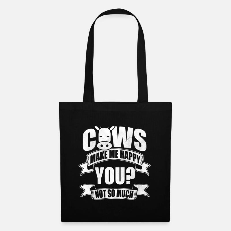 Cow cows - Tote Bag - black